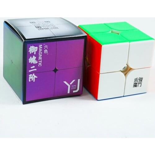 Yongjun Yupo v2 M 2x2x2 Magnetic Speed Cube 50mm yupo 2x2 2M Magic Cubes Puzzle Professional Educational Toys for kids