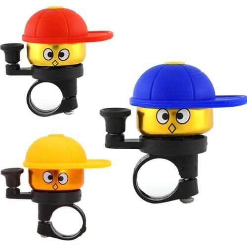 1pcs Cartoon Shape Bicycle Bells Lightweight Durable Cute Headlight Bike Cycling Decor Riding Hat Horn Children Car Tools