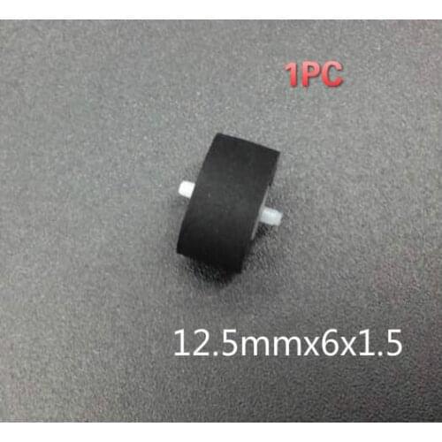 1PC 12.5mmx6x1.5 wheel belt pulley rubber audio pressure pinch roller for vintage cassette deck tape recorder Stereo player