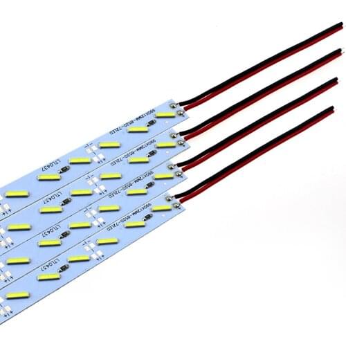 100pcs SMD 8520 led luces hard strip bar light 100cm 1m smd8520 72leds no waterproof Aluminum profile LED 12V for led strip