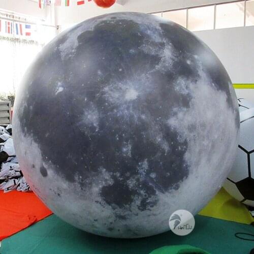 3 m Giant Moon Inflatable Balloon For Advertising Exhibitions