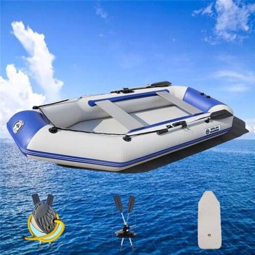 5 Person 330 CM Inflatable Boat PVC Wear-Resistant Fishing Boat Rowing Kayak Canoe Dinghy Hovercraft Outdoor Drifting Surfing