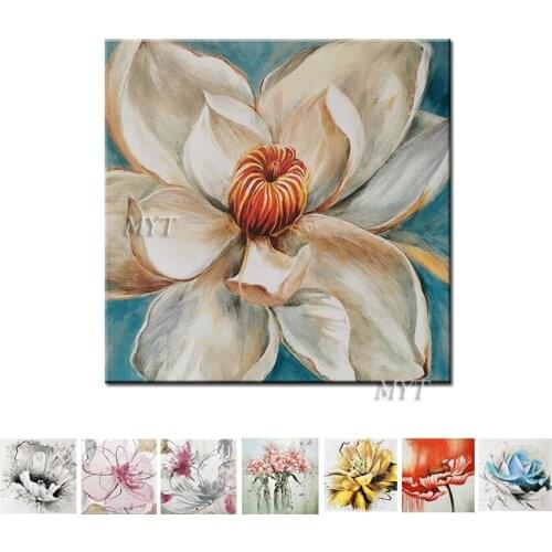 Flowers Of Different Colors Abstract Oil Painting Wall Art Home Decor Picture Modern On Canvas 100% Handpainted No Framed