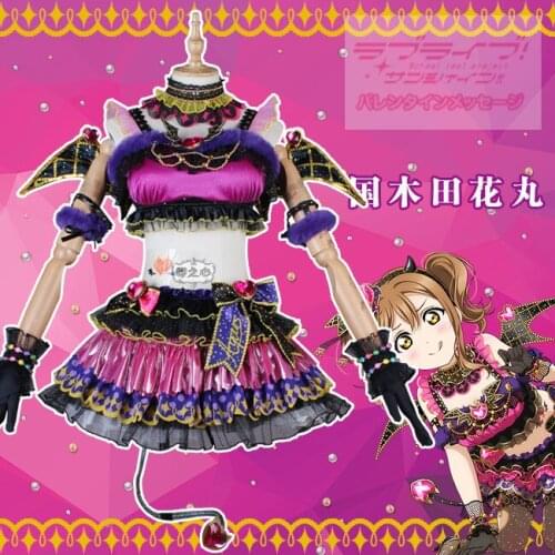 Anime Cosplay Costume Love Live Sunshine Aqours Little Devil Hanamaru Kunikida Dress Christmas Costumes Wing A
