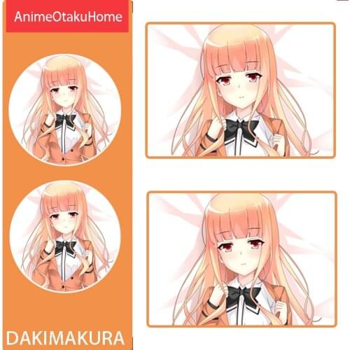 Anime Manga Ms. Koizumi Loves Ramen Noodles Double-Sided Printed Pillowcase Otaku Bedding Decoration Dakimakura Pillow Case Gift