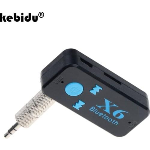 Kebidu Wireless Handsfree Car Kit 3.5MM Bluetooth USB Receiver Stereo Audio Music Receiver Adapter A2DP AUX with TF Card Reader