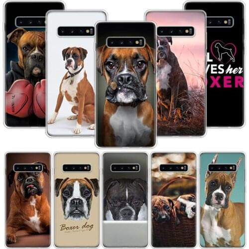 Boxer Dog Phone Case for Samsung Galaxy A51 A71 A50S A20E A30 A40 A70S A10S A01 A21 A41 A52 A20S A6 A7 A8 A9 Cover