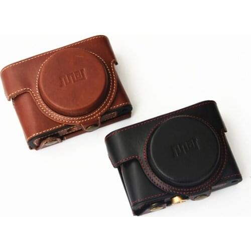 Genuine Leather Camera Bag For Sony RX100II RX100III RX100IV RX100V RX100M6 M7 RX100M5Case Cover