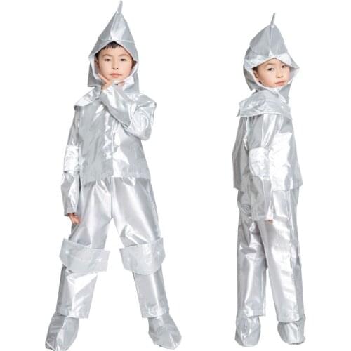 Tin man Children Cosplay Fancy Dress Cosplay Outfit Carnival Costume Halloween SM2023