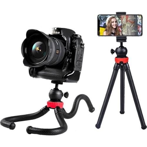 Octopus Flexible Tripod Monopod for Camera DSLR Gopro Mini Tripod with Cell Phone Holder Teipode Tripie for Mobile Smartphone