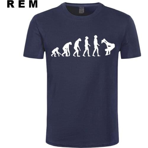 REM Evolution Of Break Dance T Shirts Men Funny Short Sleeve O-neck Men T Shirt Cotton Cool Evolution T-Shirt Tops XS-3XL OT