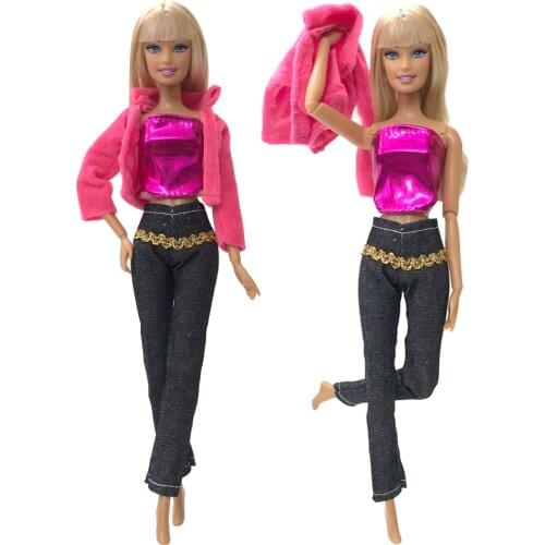 NK Newest Doll Dress Beautiful Handmade Party ClothesTop Fashion Dress For Barbie Noble Doll Best Child Girls'Gift 042A