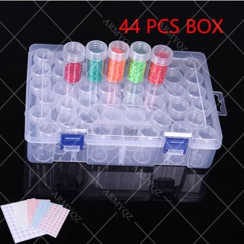 New 2020 Portable Diamond Painting 44 bottle Containers Storage box Diamond Painting Accessories tools for diamond embroidery