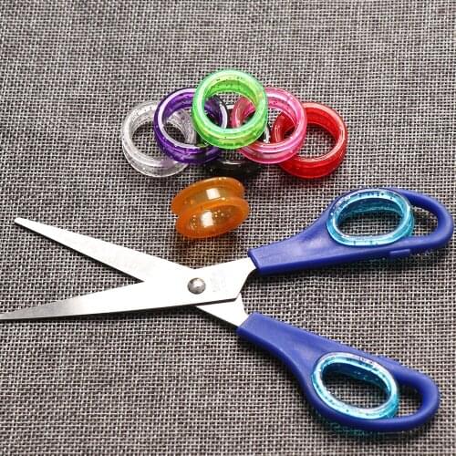 2Pcs Professional Colorful Silicone Ring for Pet Grooming Scissors Fit For Dog Cat Hair Cutting Shears Hair Cutting Accessory