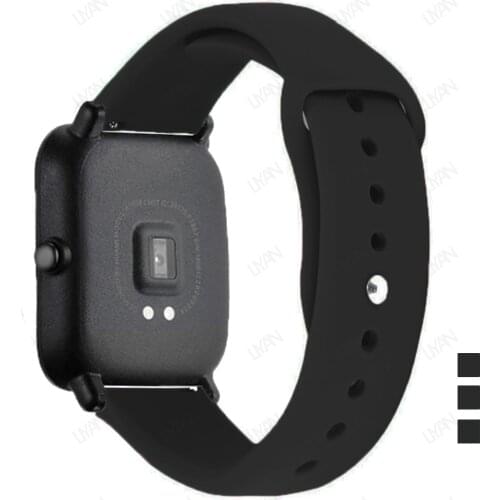 20mm/22mm Watch band for Amazfit GTS/2/2e/GTS2 Mini/GTR 42mm/47mm/GTR2/2e/stratos 2/3 Sport Silicone Bracelet Amazfit bip strap