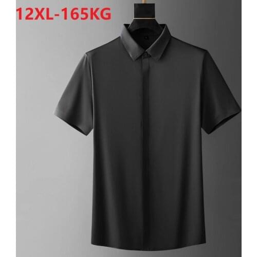 Spring men wedding shirt formal long sleeve plus size big 7XL 8XL dress shirts Pink formal navy blue 9XL 10XL 12XL blouse purple