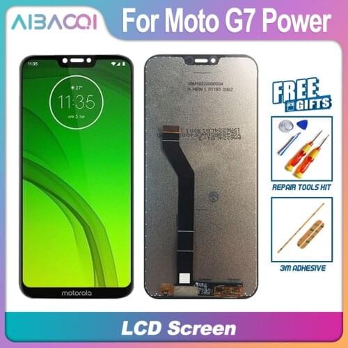 AiBaoQi Brand New 6.2 Inch Touch Screen+1570x720 LCD Display Assembly Replacement For Motorola Moto G7 Power Phone