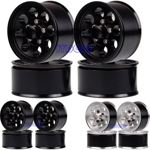 Aluminum Alloy 1.55" Beadlock Wheels Rims Hub for RC 1/10 D90 TF2 TAMIYA CC01 LC70 MST JIMNY Axial 90069 RC4WD