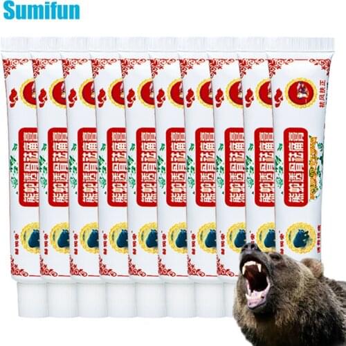Sumifun 10pcs Bear Arthritis Pain Relief Ointment Body Rheumatoid Muscle Rub Back Neck Knee Pain Medical Plaster Analgesic Balm