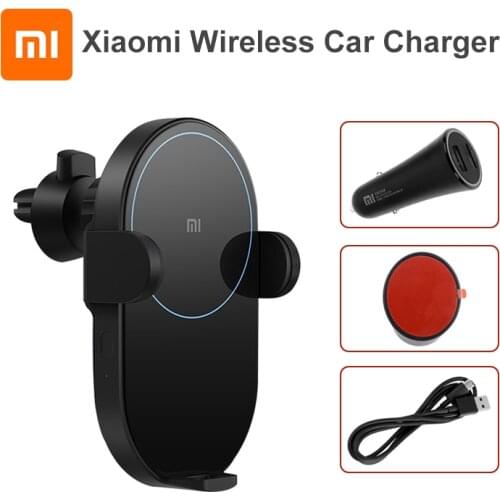 Original Xiaomi Mi 20W/10W Max Qi Wireless Car Charger WCJ02ZM Auto Pinch with Intelligent Infrared Sensor Fast Charging Holder