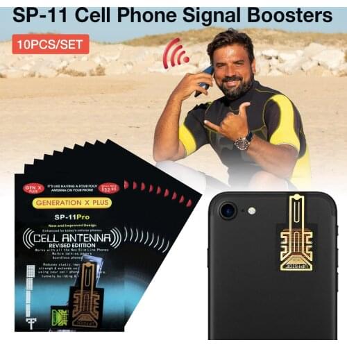 10PCS Gen X Antenna Outdoor Camping Cellphone Phone Signal Enhancement Booster Improve Signal Antenna Booster Stickers