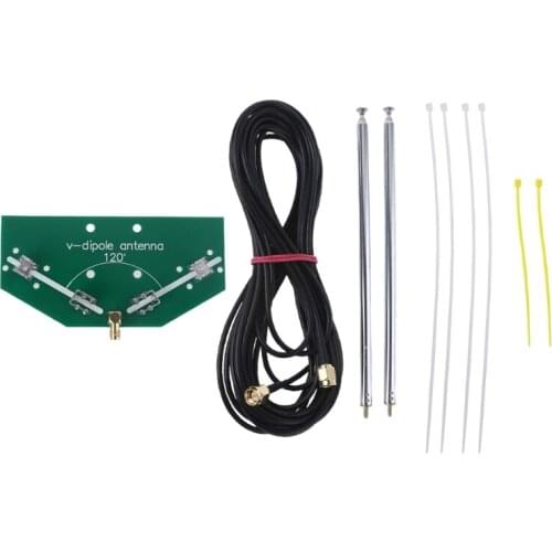 78M-1 GHz Frequency Receive 137MHz Positive V Horn Antenna Rod V-dipole Oscillator DIY Kits with Cable