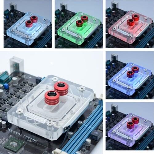 FRZZEZMOD Computer CPU AMD Water Cooler Block Full Cover Large Area 2020 Diamond Pattern 6mm Bottom Plate RGB. AMD-XPM