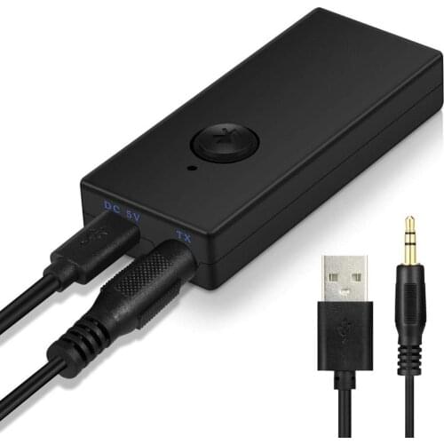 Bluetooth 4.2 Stereo RCA Aux 3.5mm Transmitter Wireless TV Audio Adapter Receptor for Headphones