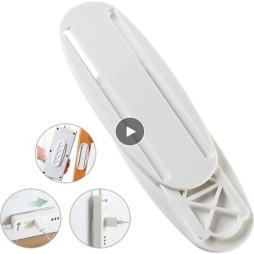 Plug Socket Hook Cable Wire Organize Multi Purpose Home Storage Racks Plug In Line Board Holder Wall Power Strip Fixer Organizer