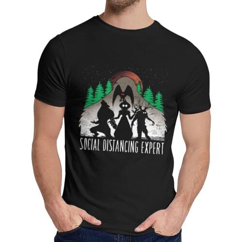 American Cryptid Bigfoot Mothman Flatwoods Monster Dogman Wendigo Gift Quality Cotton Graphic Print Round Collar Print T shirt