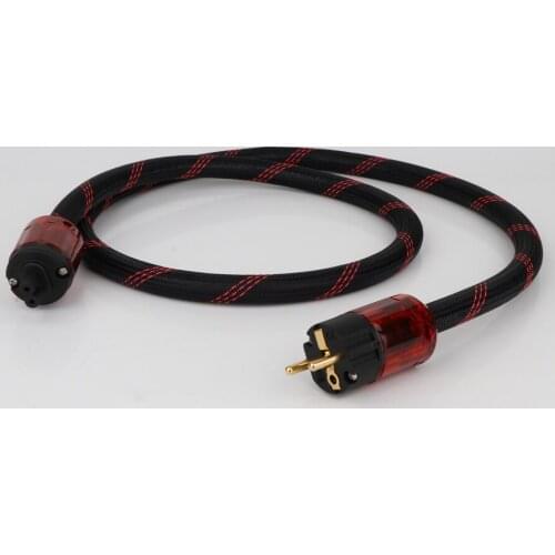 Hi-end FP-314Ag OFC series silver plated hifi power cable With Figure 8 IEC Female socket Audiophile HIFI AC Mains Power Cable