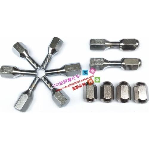 Chrome Wheel Hub Bolt Nut Fit For Jinling Alloy Aluminum Rim Wheel ATV Buggy UTV Quad Bike Go Kart Vehicle Moto Parts