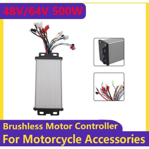 48V 64V 500W Intelligent Brushless Motor Controller for Three-wheeled Citycoco Tricycle Electric Scooter Modified Accessories