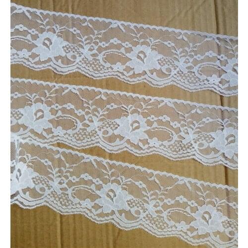 Width 70mm 8yards Embroidered Net Lace Trim fabric Garment ribbon headband wedding party decoration gift DIY Accessories DH-4512