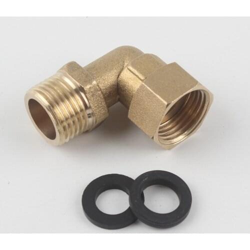 Brass G1/2'' Female x Male Thread 90 Deg Elbow Water Heater&Gas Pipe Joint Pipe Fitting Connector Coupler Water Separator