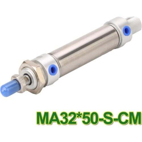 MA32-50 Airtac type MA Series Stainless Steel Mini Pneumatic cylinder 32mm bore 50mm stroke MA32*50 -S-CM
