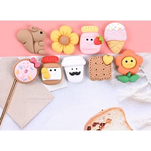 Donut fridge magnet, strawberry milk fridge magnet, squirrel fridge magnet, cute flower blackboard sticker