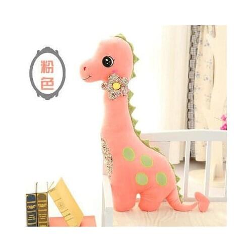 Small lovely dinosaur toy new pink creative plush dinosaur pillow doll gift about 80cm 0071