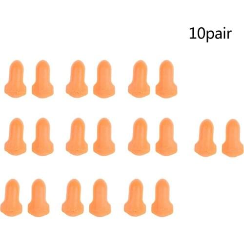 10 Pairs Comfort Noise Reduction Foam Soft Ear Plugs Noise Reduction Earplugs Wholesale