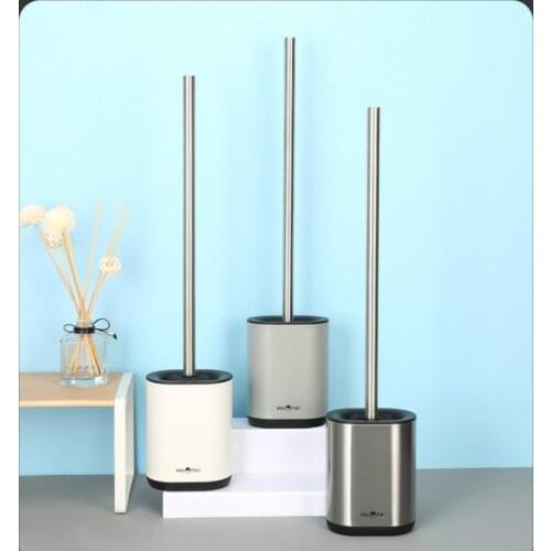 Stainless Steel Nordic Toilet Brush Holder Wall Mounted Bathroom Accessories Toilet Brush Set Brosse Wc Household Items DH50MTS