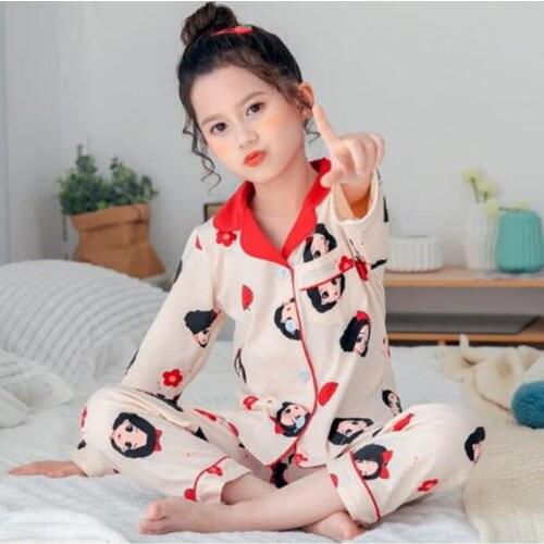 New Spring Autumn Baby Girls Pajamas Clothes Sets Boy Pyjamas Kids Homewear Cotton Nightwear Childrens Indoor Pijamas Suit