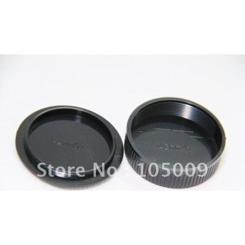 Front Rear Lens Cap / Cover+Camera Body Cap for m42 42mm Praktica Zenit Mount