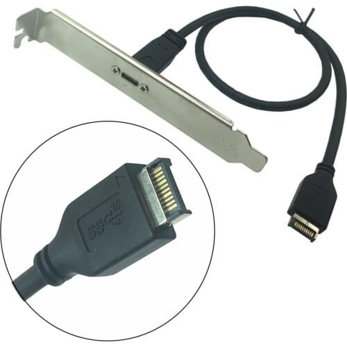 50cm USB 3.1 Front Panel Header Type E Male To USB-C Type C Female Motherboard Expansion Cable Connector wire cord