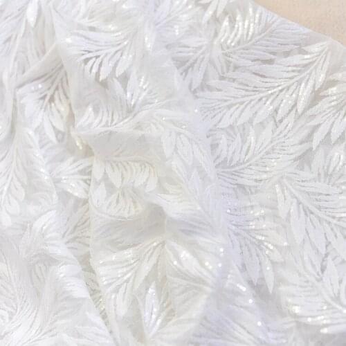 Latest African French Lace Fabric High Quality tulle net embroidery nigerian for women