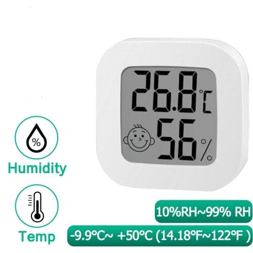 Precision digital liquid crystal thermometer indoor electronic temperature hygrometer temperature sensor with double-sided tape
