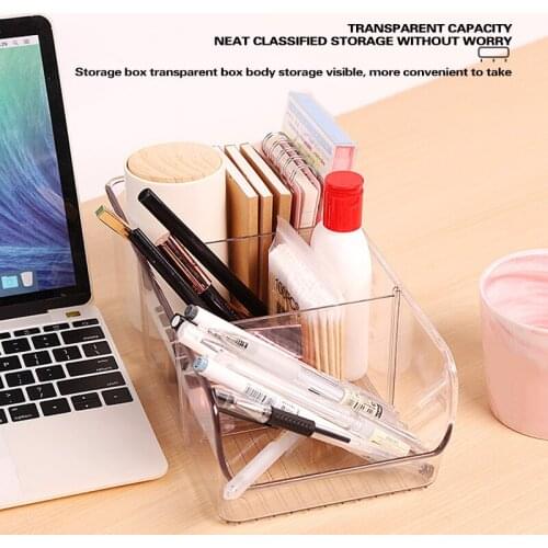 Transparent Organizer Trays Multifunctional Storage Box Durable Container For Kitchen Bedroom Bathroom TS2