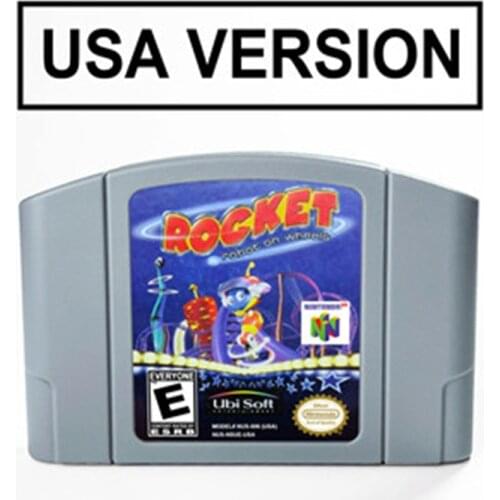 Rocket Robot On Wheels For 64 Bit Game Cartridge USA Version NTSC Format