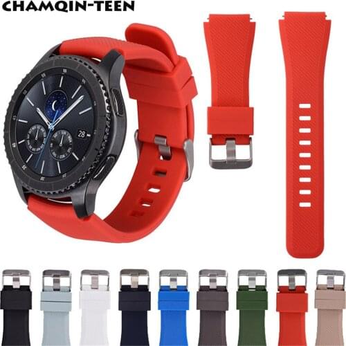 20/22mm Watch Band Strap For Samsung Galaxy watch 3/active2 gear S3 Frontier/22mm Silicone Strap For Huawei Watch GT Amazfit Bip