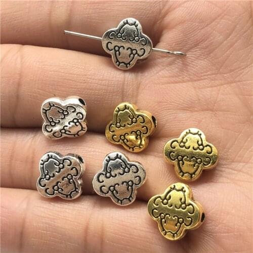 JunKang pattern cross-shaped perforated bead connector for jewelry making DIY handmade bracelet necklace accessories