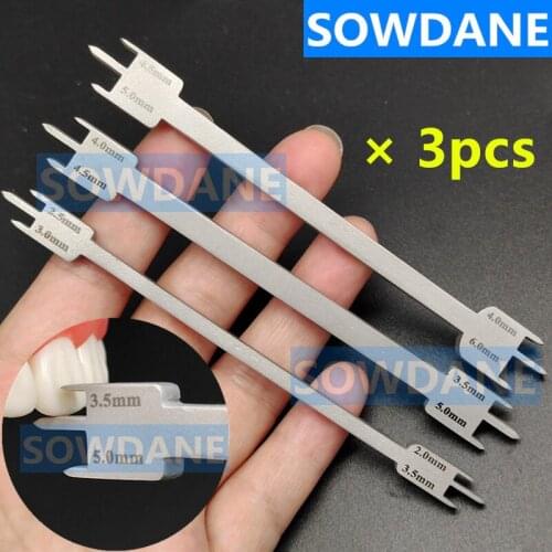 3 pieces Dental Orthodontic Bracket Positioning Height Position Gauge Dental Instrument Tools (3 Types for selection)